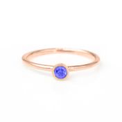Bague Carina. Ronde Petite [Plaqué Or Rose 18ct] 
