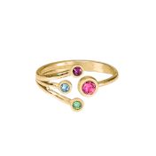 Anello Amore di Mamma - Triplo Amore [Placcato Oro 18kt]