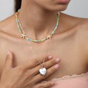 Tropical Howlite Star Necklace