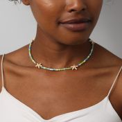 Tropical Howlite Star Necklace