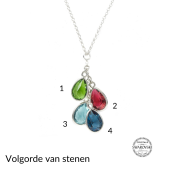 Betoverde Regen Geboortesteen Ketting [Sterling Zilver]