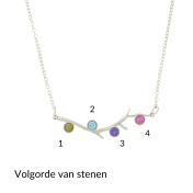 Wortels van Liefde Ketting Horisontaal [Sterling Zilver]