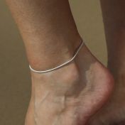 Cavigliera con Catena Serpente [Argento 925]