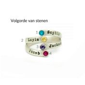 Zonnevogel Geboortesteen Ring [Sterling Zilver]