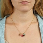 Sunshower Birthstone Necklace [Gold Plated]