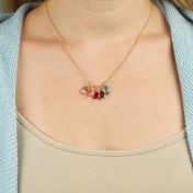 Sunshower Birthstone Necklace [Gold Plated]