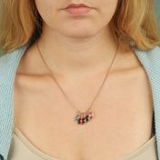 Sunshower Birthstone Necklace [Rose Gold Plated]