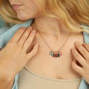 Sunshower Birthstone Necklace [Rose Gold Plated]