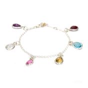 Enchanted Rain Birthstone Bracelet [Sterling Silver]