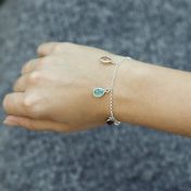 Enchanted Rain Birthstone Bracelet [Sterling Silver]