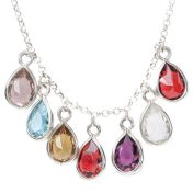 Collier Douche de Soleil Avec Pierres de Naissance [Argent 925]