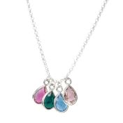 Collier Douche de Soleil Avec Pierres de Naissance [Argent 925]