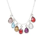 Collier Douche de Soleil Avec Pierres de Naissance [Argent 925]
