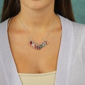 Collier Douche de Soleil Avec Pierres de Naissance [Argent 925]