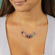 Collier Douche de Soleil Avec Pierres de Naissance [Argent 925]