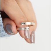 Bague Cygne - 2 Prénoms [Argent 925] 