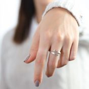 Zwanen Naam Ring [Sterling Zilver]