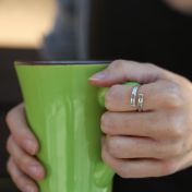 Zwanen Naam Ring [Sterling Zilver]