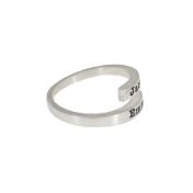 Zwanen Naam Ring [Sterling Zilver]