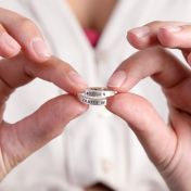 Schwan Koordinaten Ring [Sterlingsilber]