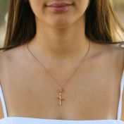 Sweet Rose Necklace [Rose Gold Plated]