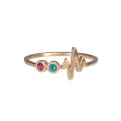 Talisa Beat Birthstone Ring [Rose Gold Plated]