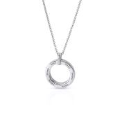 Family Circle Engraved Necklace [Sterling Silver]