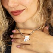 Talisa Bold Initial Necklace [Sterling Silver]