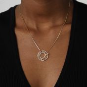 Talisa Roman Numeral Date Necklace [18K Gold Plated]