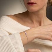 Bracelet Talisa Cœurs avec Pierre de Naissance - Argent 925