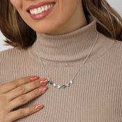 Talisa Hearts Birthstone Necklace [Sterling Silver]