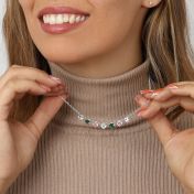 Talisa Hearts Birthstone Necklace [Sterling Silver]