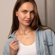 Talisa Hearts Signature Birthstone Necklace [18K Gold Plated]