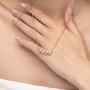 Talisa Hearts Signature Birthstone Necklace [18K Gold Vermeil]