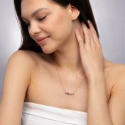 Talisa Hearts Signature Birthstone Necklace [18K Gold Plated]