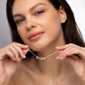 Talisa Hearts Signature Birthstone Necklace [Silver]