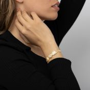 Talisa Charms Initial Bracelet [18K Gold Vermeil]