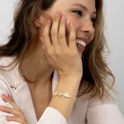 Talisa Charms Initial Bracelet [18K Gold Vermeil]