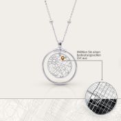 Mother's Love Map Name Necklace [Sterling Silver]