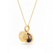  Talisa Map Necklace with Photo Pendant [18K Gold Plated]