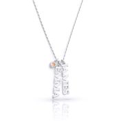 Talisa Multi-Name Necklace with Heart Charm [Sterling Silver]