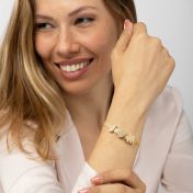 Talisa Charms Initial Bracelet [18K Gold Plated]