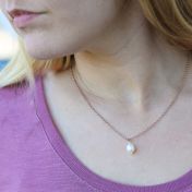 Collier Perle [Plaqué Or Rose 18ct]