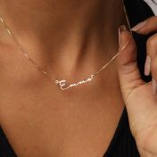 Collier Talisa Italic avec Prénom - Plaqué Or 18ct