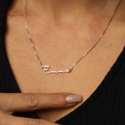 Talisa Italic Name Necklace [18K Gold Plated]