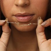 Talisa Italic Name Necklace [18K Gold Vermeil]