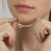 Collier Talisa Italic avec Prénom - Argent