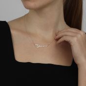 Talisa Italic Name Necklace [Sterling Silver]