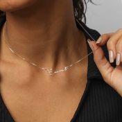 Talisa Italic Name Necklace with Diamond [18K Gold Vermeil]