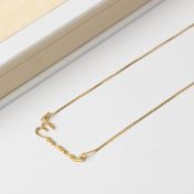 Talisa Italic Name Necklace [18K Gold Vermeil]
